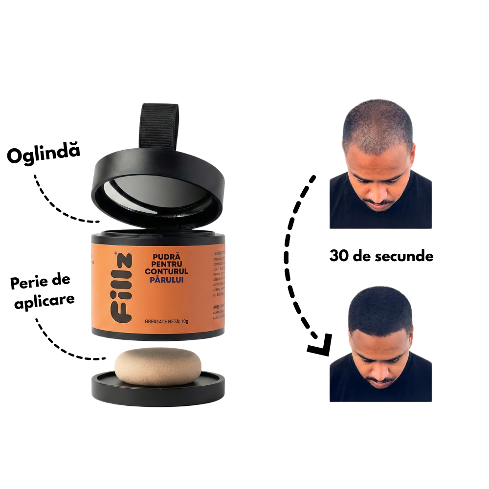 Pudră pentru linia părului, scalp si barbă