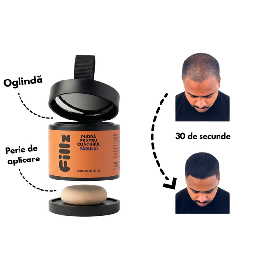 Pudră pentru linia părului, scalp si barbă